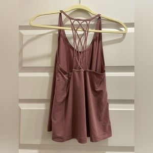 Strappy flowy lulululemon yoga tank top racerback 4 purple